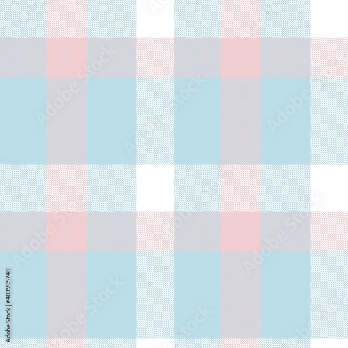 Sky Blue Asymmetric Plaid textured Seamless Pattern