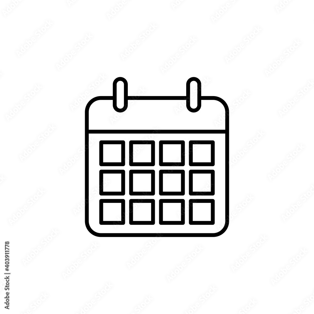 Calendar icon vector. Calender symbol. calendar vector icon Calendar icon vector. Calender symbol. calendar vector icon