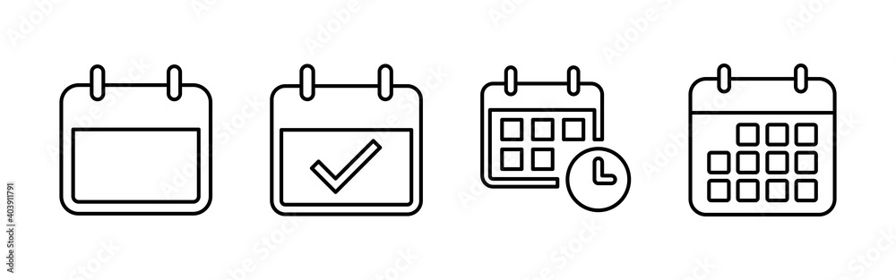 Calendar icon vector. Calender symbol. calendar vector icon Calendar icon vector. Calender symbol. calendar vector icon