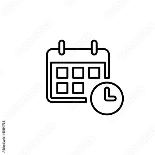 Calendar icon vector. Calender symbol. calendar vector icon © AAVAA