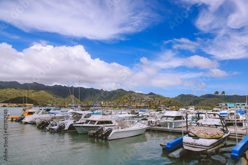  wharf in Hawaii kai， Honolulu, Oahu