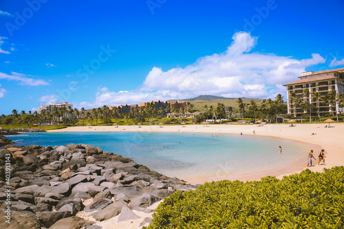 Fototapeta Naklejka Na Ścianę i Meble -   Ko Olina Resort, West Oahu coastline, Hawaii	