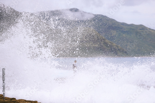 Kaena point state park, West oahu coast, Hawaii photo