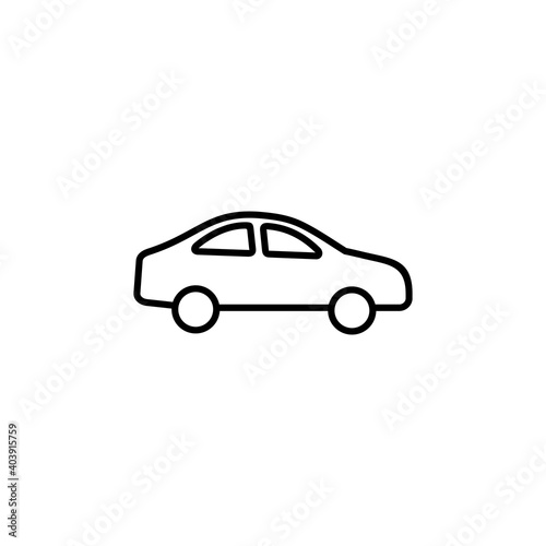 Car icon vector. car vector icon. small sedan