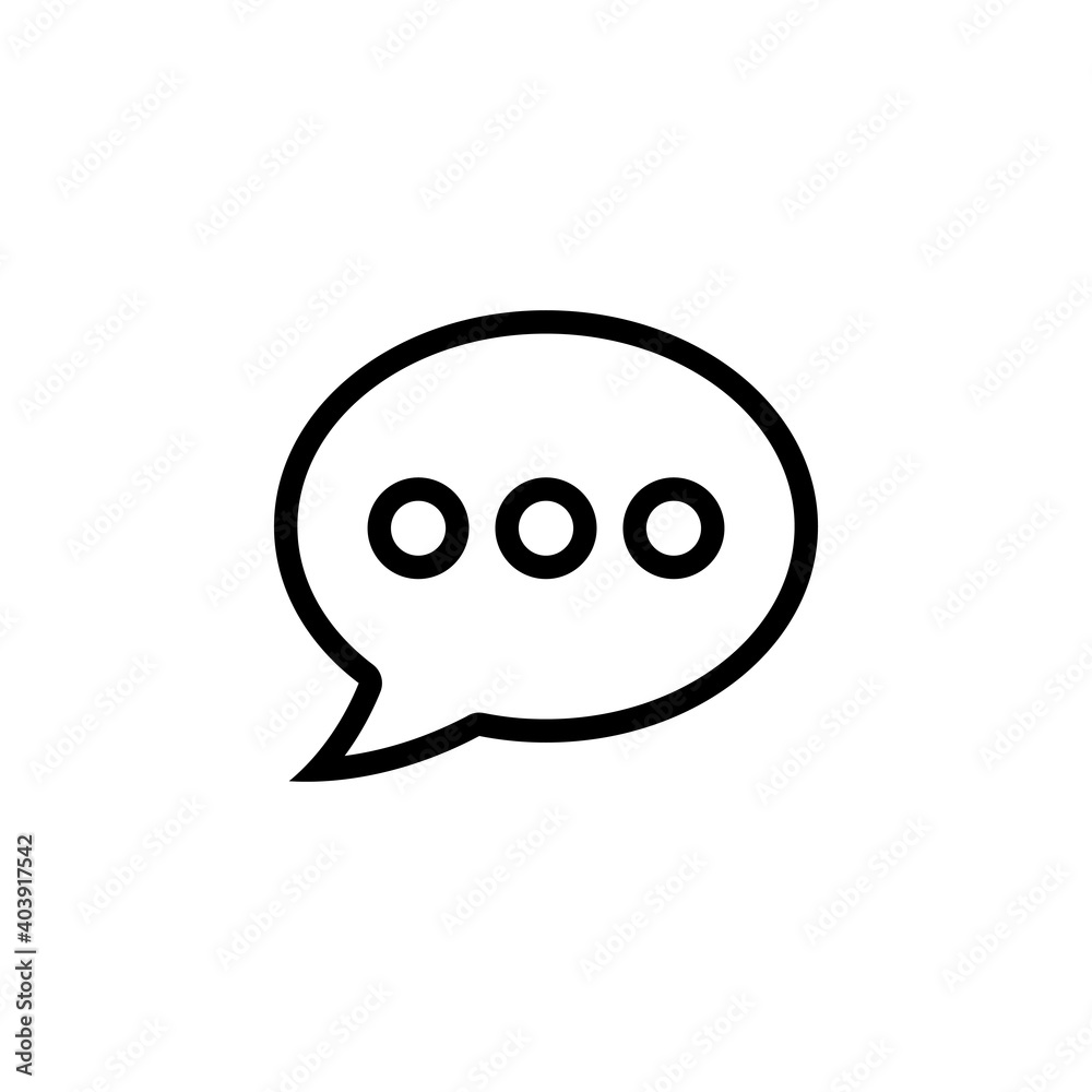 Chat icon vector. speech bubble icon. comment icon vector. message. contact us Chat icon vector. speech bubble icon. comment icon vector. message. contact us