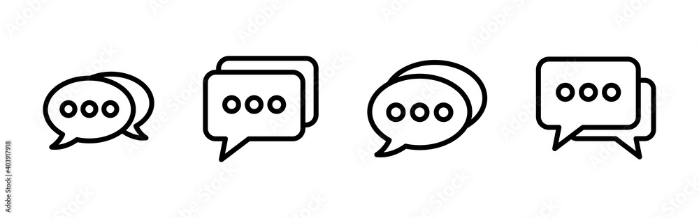 Chat icon vector. speech bubble icon. comment icon vector. message. contact us Chat icon vector. speech bubble icon. comment icon vector. message. contact us