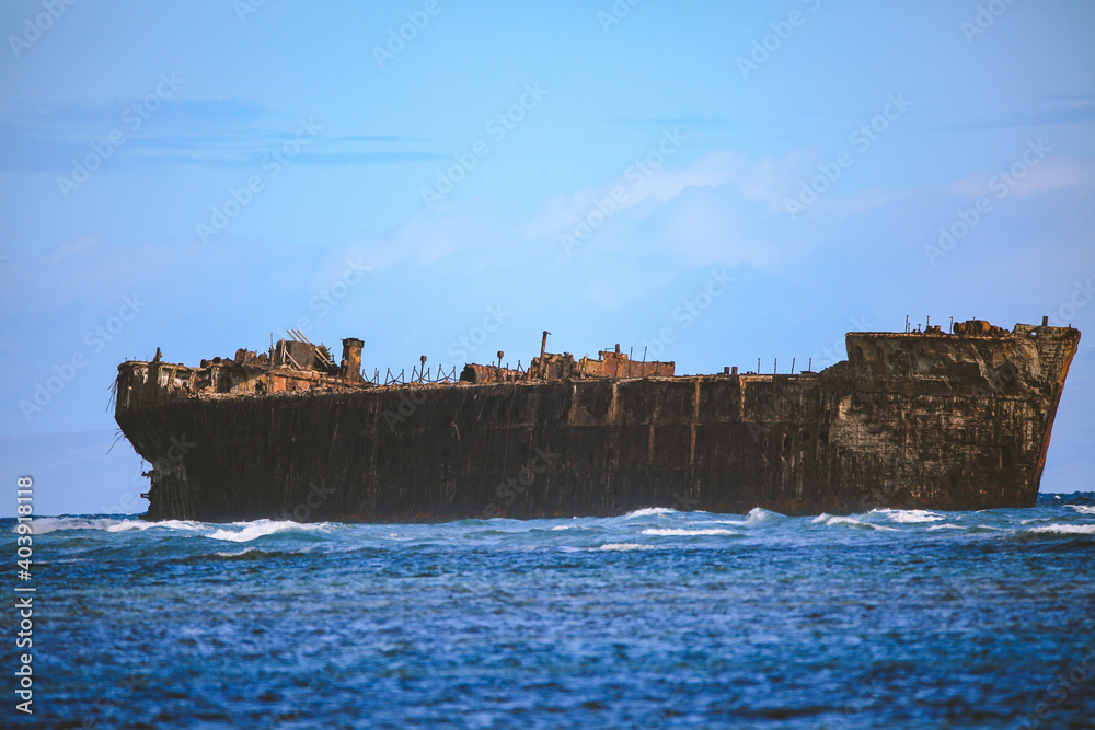 Shipwreck Beach，kaiolohia, Lanai island, Hawaii