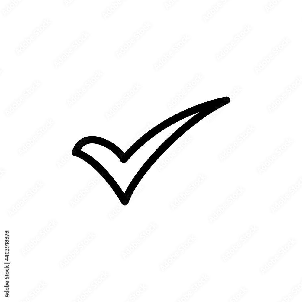 Check mark vector. Check mark icon. Tick mark symbol vector Check mark vector. Check mark icon. Tick mark symbol vector