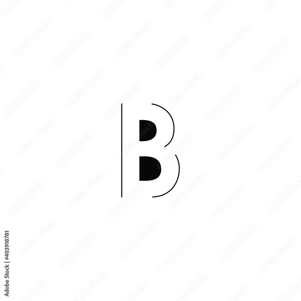 Minimalist initial letter logo design template. Minimalist initial letter logo design template.