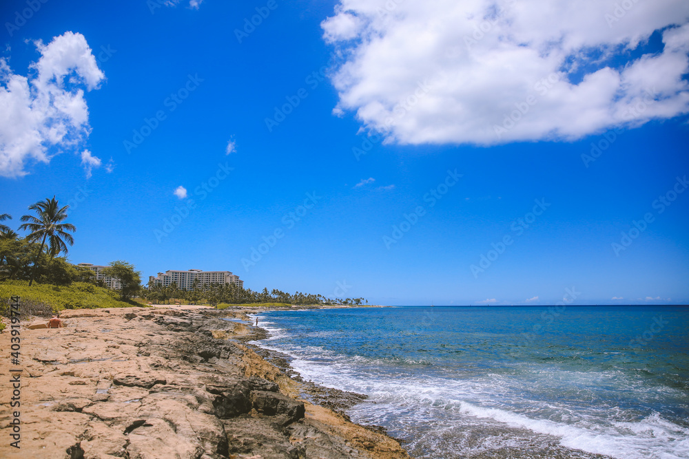 Fototapeta premium Ko Olina, West oahu coast, Hawaii
