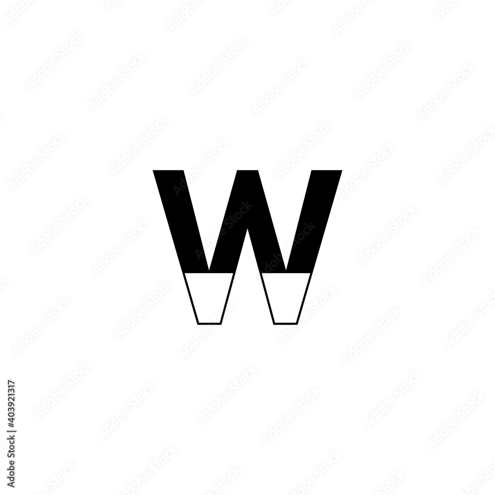 Minimalist initial letter logo design template. Minimalist initial letter logo design template.