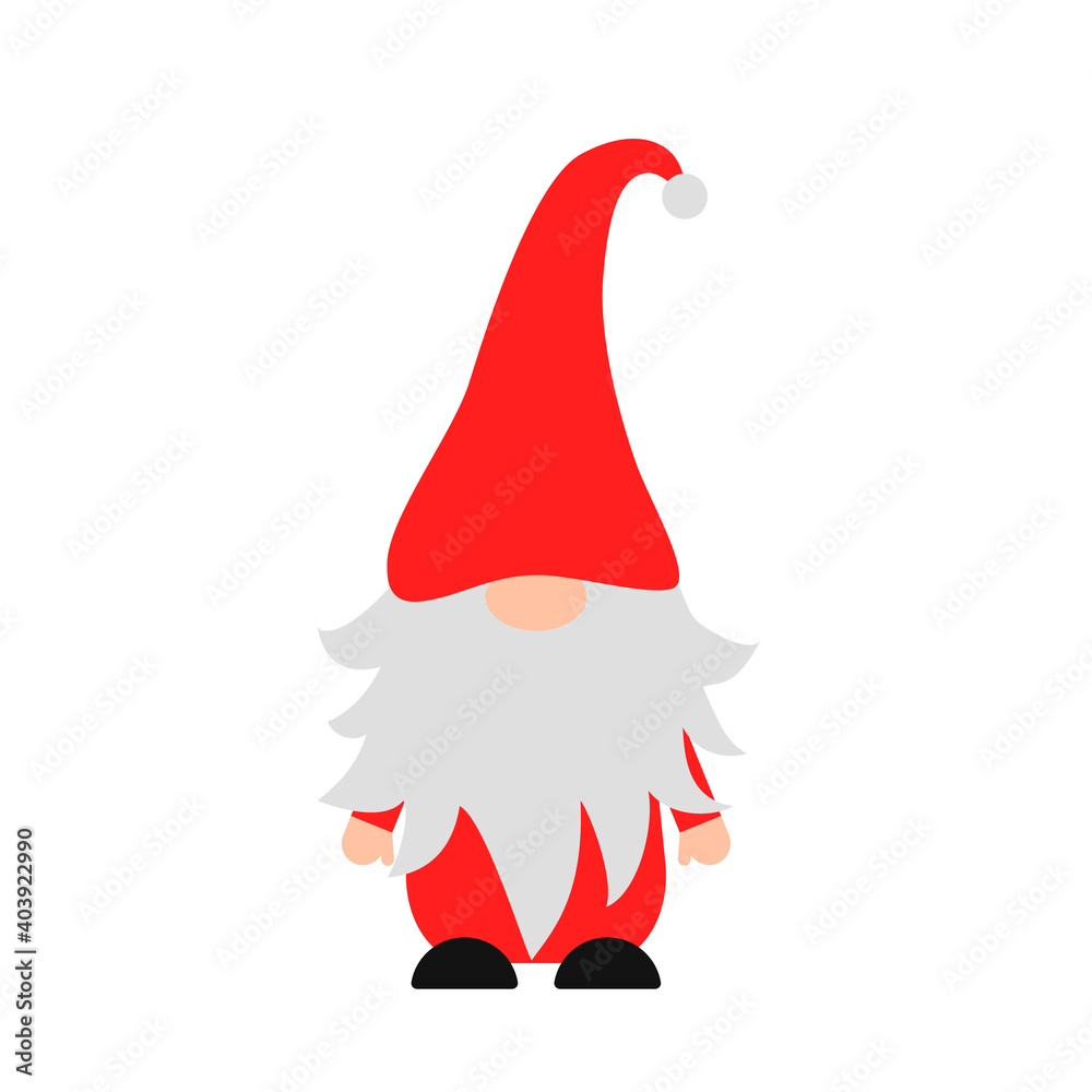 Cute cartoon gnome for Christmas or Valentines Day isolated on white. . Scandinavian Nordic Character. Vector template for banner, poster, greeting card, t shirt, Cute cartoon gnome for Christmas or Valentines Day isolated on white. . Scandinavian Nordic Character. Vector template for banner, poster, greeting card, t shirt,
