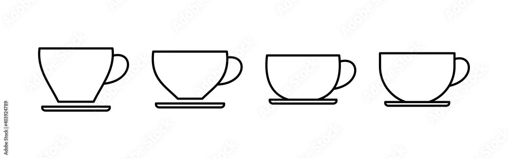 coffee cup icon vector. cup a coffee icon vector.