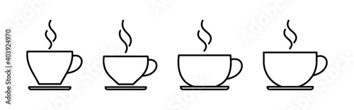 coffee cup icon vector. cup a coffee icon vector.