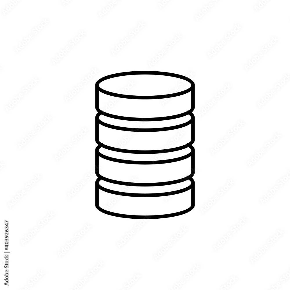 Database icon vector. database vector icon Database icon vector. database vector icon
