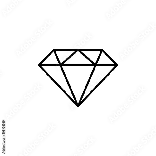 Diamond icon vector. diamond gems vector icon.