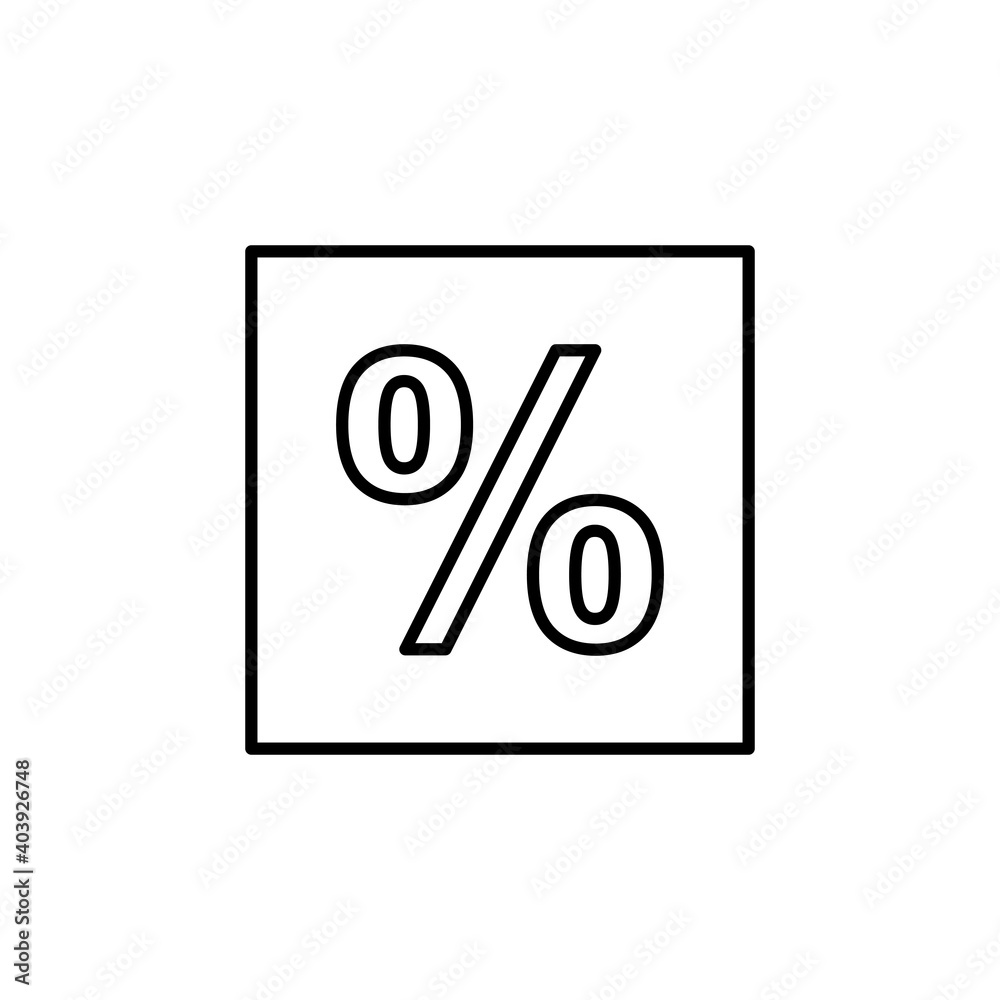 Obraz premium Discount icon vector. Discount tag icon.