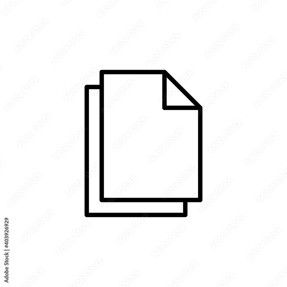 Document icon vector. Paper icon. File Icon Document icon vector. Paper icon. File Icon