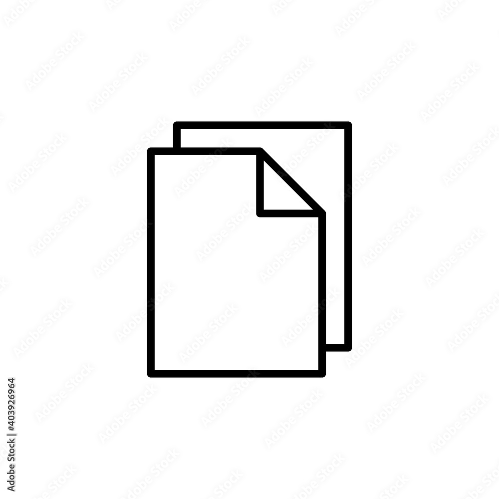 Document icon vector. Paper icon. File Icon Document icon vector. Paper icon. File Icon