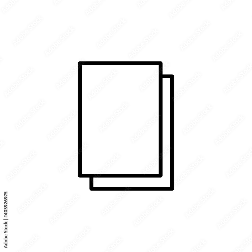 Document icon vector. Paper icon. File Icon Document icon vector. Paper icon. File Icon