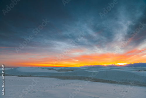 Fototapeta Naklejka Na Ścianę i Meble -  White Sand Dune at dawn