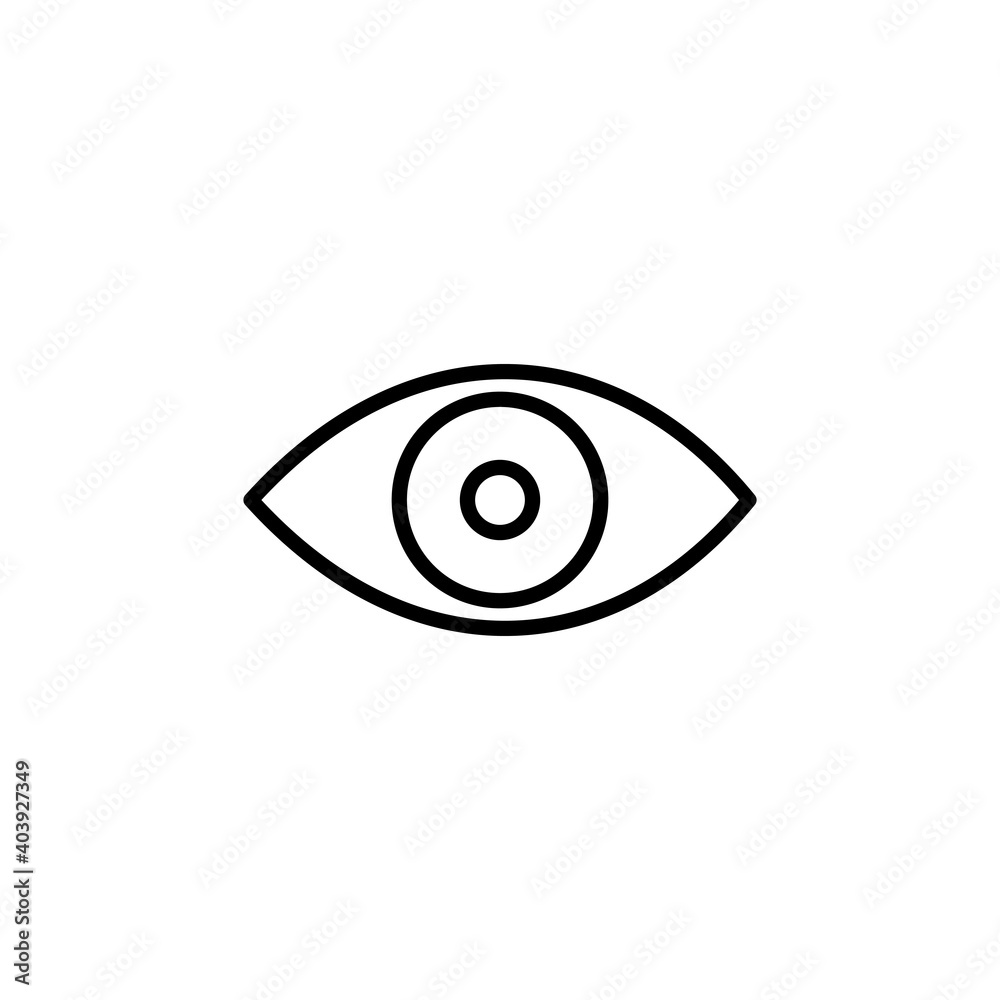 Eye icon vector. Eye vector icon. Look and Vision icon. Eye icon vector. Eye vector icon. Look and Vision icon.