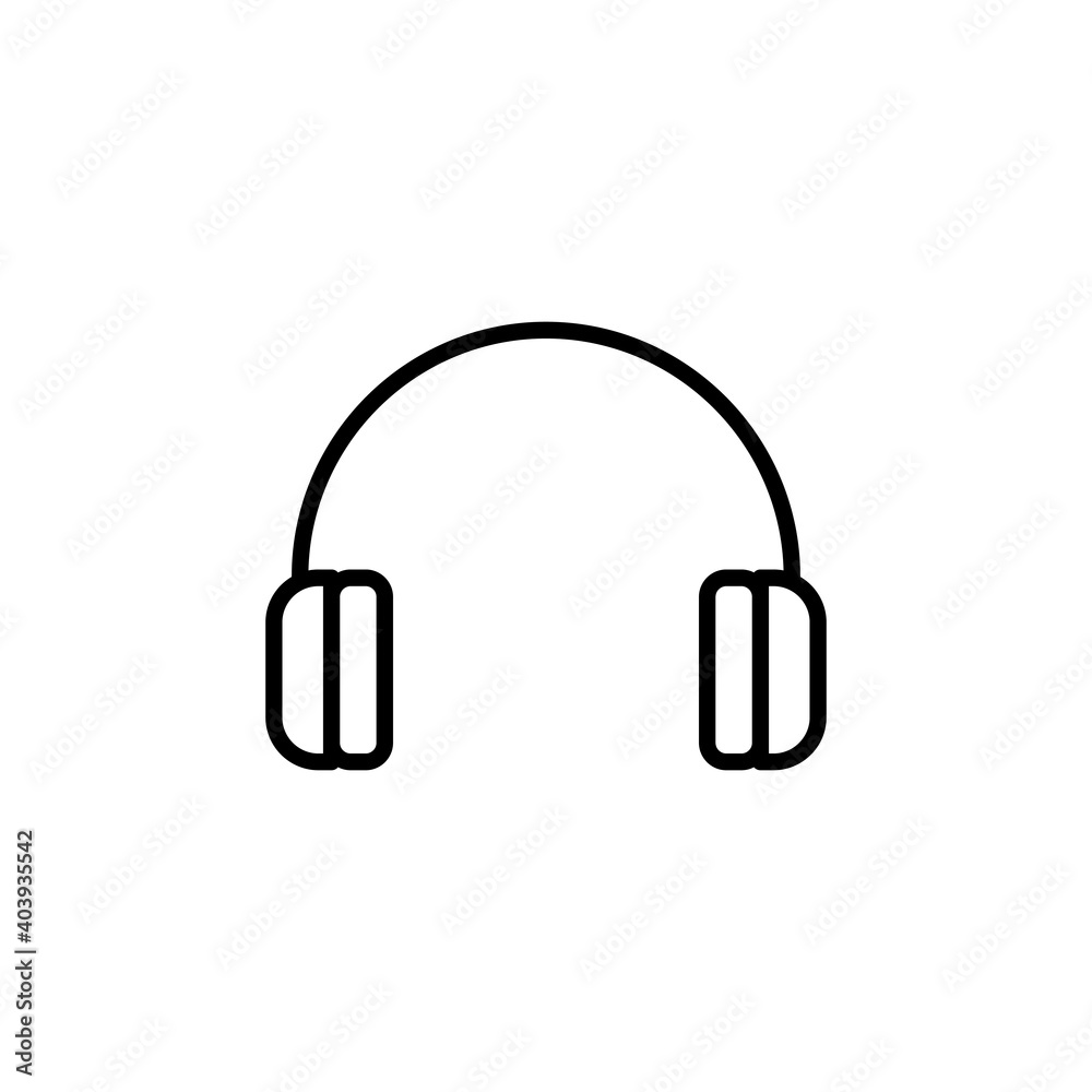 Headphone icon vector. Headset icon symbols Headphone icon vector. Headset icon symbols