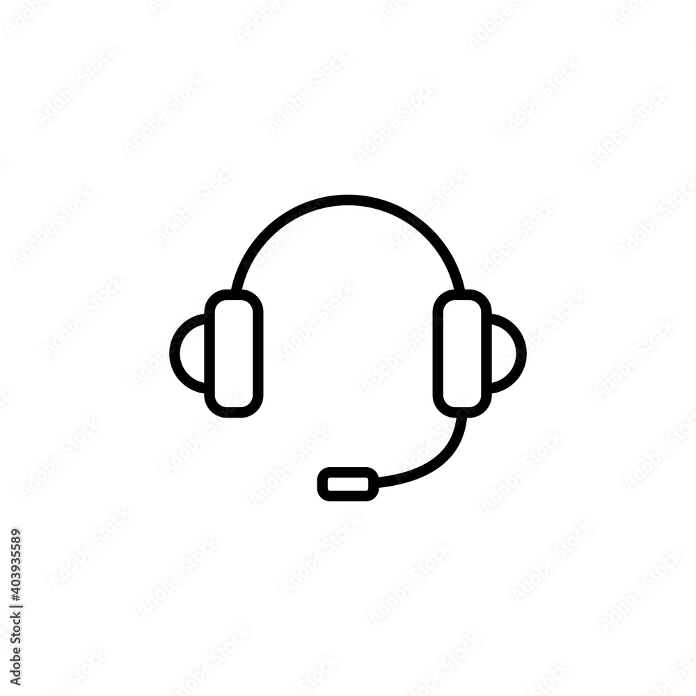 Headphone icon vector. Headset icon symbols Headphone icon vector. Headset icon symbols