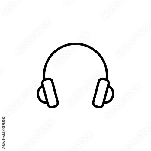 Headphone icon vector. Headset icon symbols