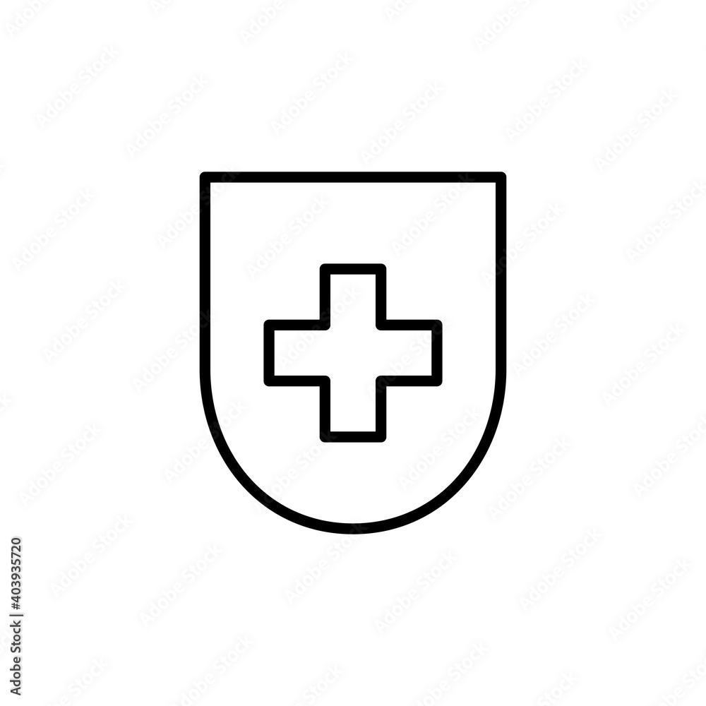 Health insurance icon vector. Insurance health document icon Health insurance icon vector. Insurance health document icon