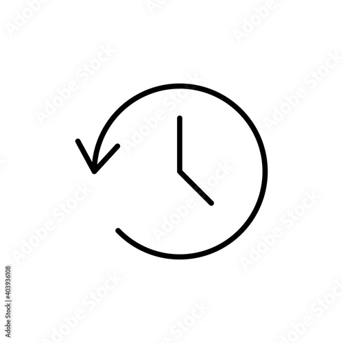 History icon vector. recent event history