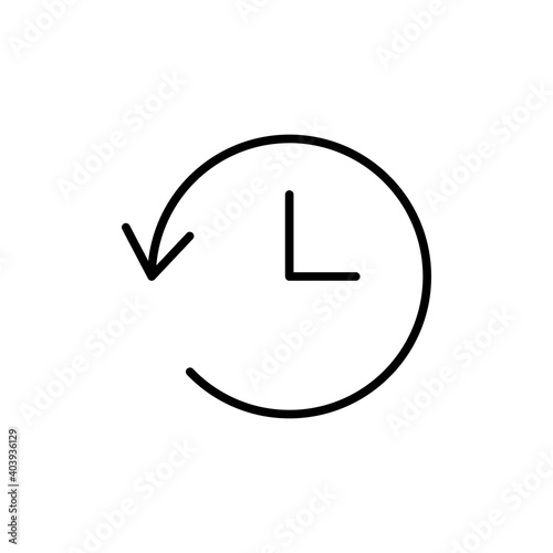 History icon vector. recent event history