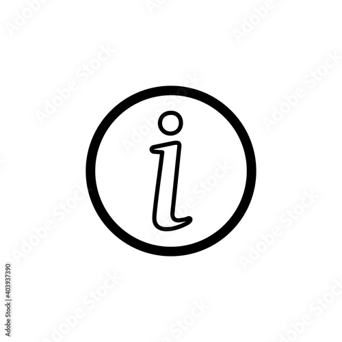 Info sign icon vector. about us icon vector. Faq icon