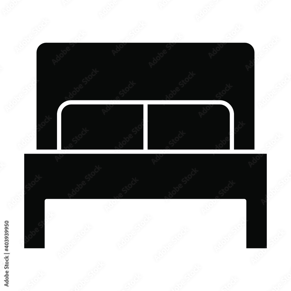 sleeping bed icon, home interior vector sleeping bed icon, home interior vector