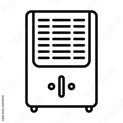 air humidifier icon, household home interior vector