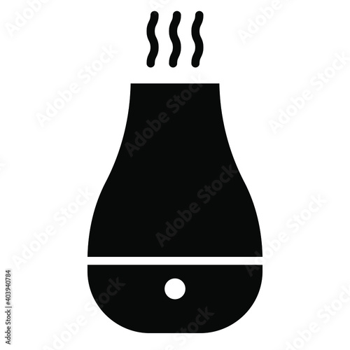air humidifier icon, household home interior vector