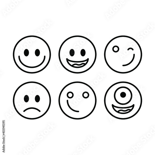 smiley face icon, emoticon, happy vector