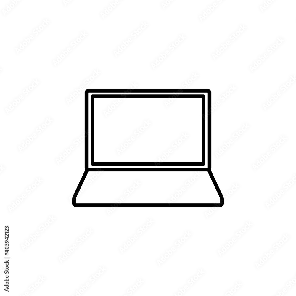 Laptop icon vector. computer icon vector Laptop icon vector. computer icon vector