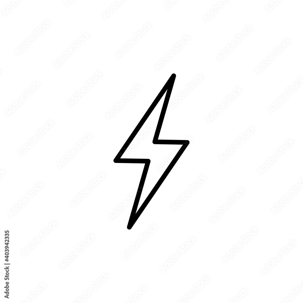 Lightning icon vector. electric icon vector. power icon. energy sign Lightning icon vector. electric icon vector. power icon. energy sign