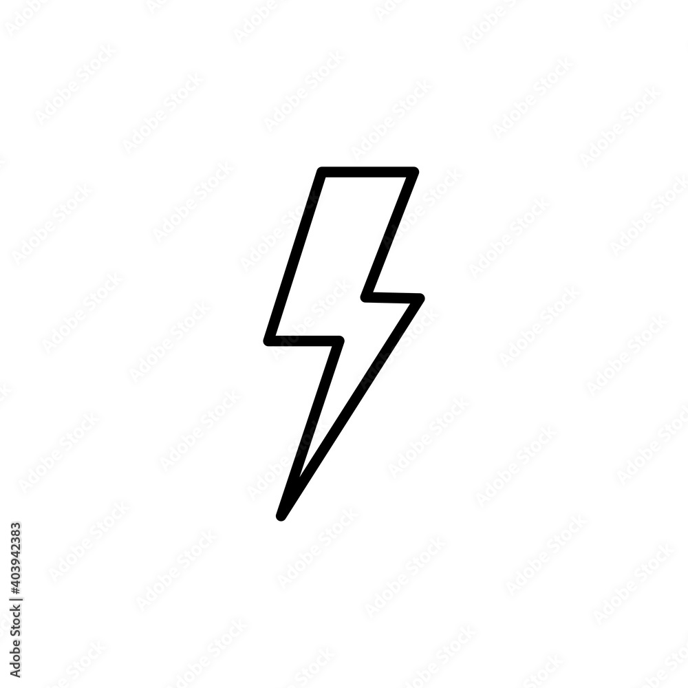 Lightning icon vector. electric icon vector. power icon. energy sign Lightning icon vector. electric icon vector. power icon. energy sign