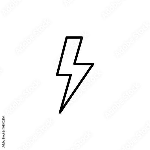 Lightning icon vector. electric icon vector. power icon. energy sign
