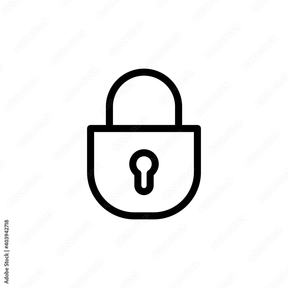 Lock icon vector. Padlock icon vector. Encryption icon. Security symbol Lock icon vector. Padlock icon vector. Encryption icon. Security symbol