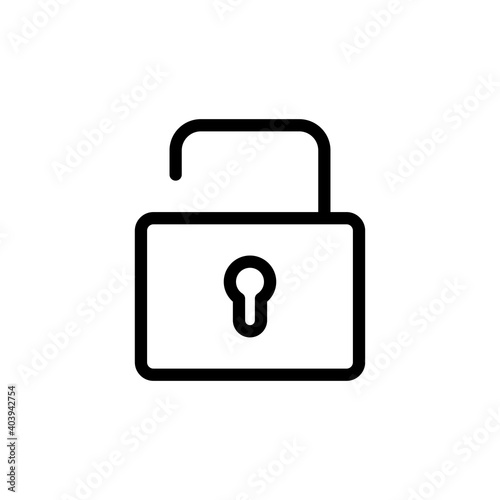 Lock icon vector. Padlock icon vector. Encryption icon. Security symbol