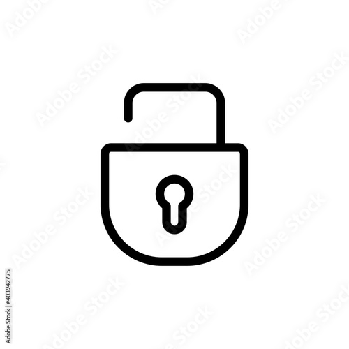 Lock icon vector. Padlock icon vector. Encryption icon. Security symbol