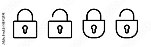 Lock icon vector. Padlock icon vector. Encryption icon. Security symbol