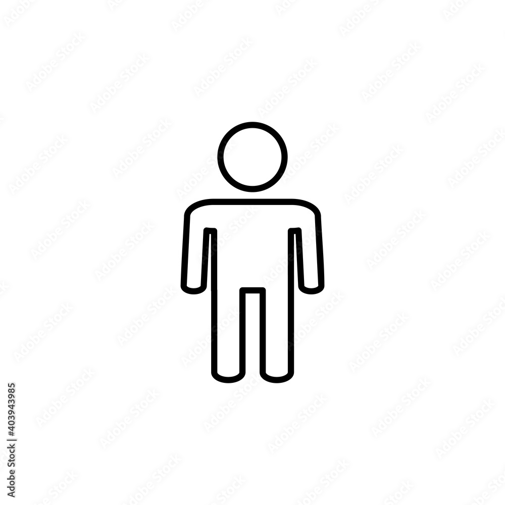 Man icon vector. male icon vector. human symbol Man icon vector. male icon vector. human symbol