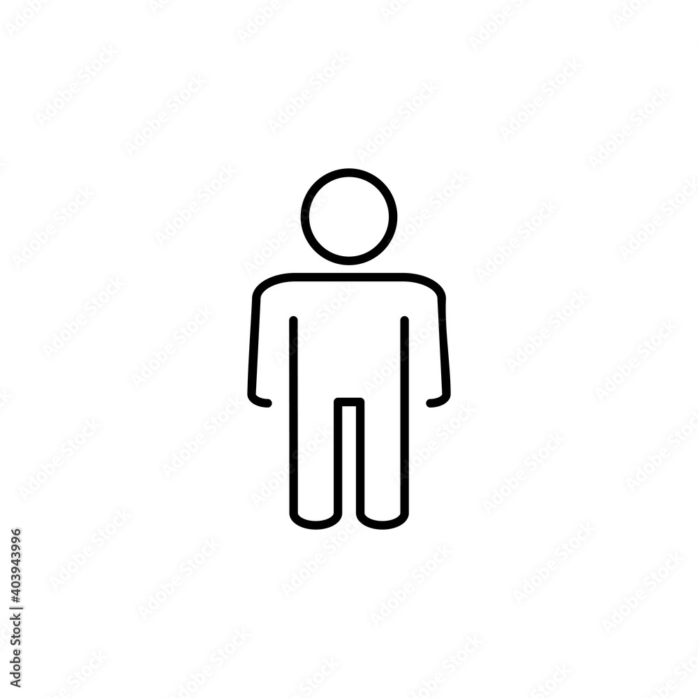 Man icon vector. male icon vector. human symbol Man icon vector. male icon vector. human symbol