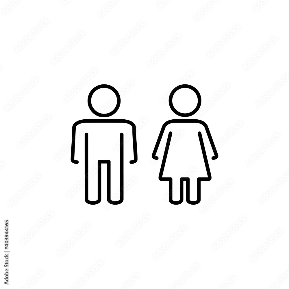Man and woman icon vector. male and female symbol Man and woman icon vector. male and female symbol