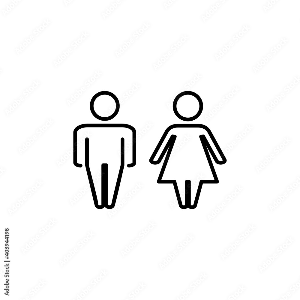 Man and woman icon vector. male and female symbol Man and woman icon vector. male and female symbol