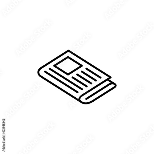 Newspaper icon vector. news paper vector sign
